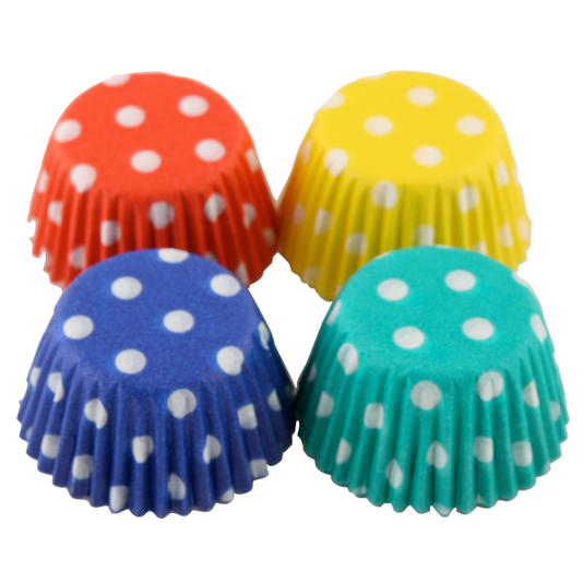 Cacas muffinsform konfekt regnbue polka 100stk