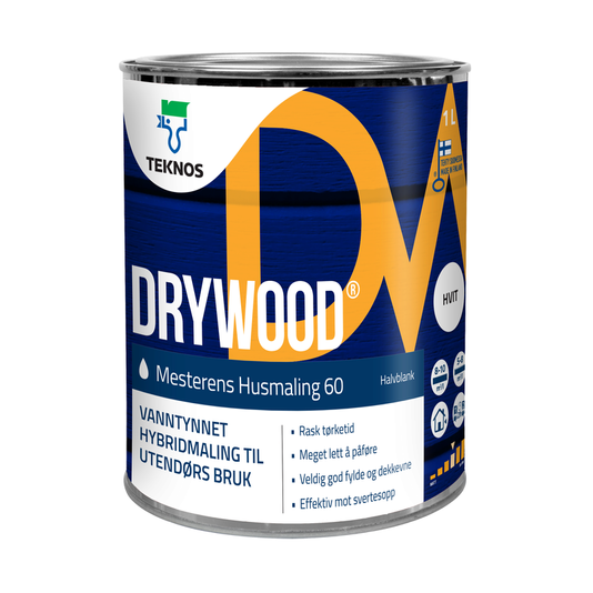 Drywood mesterens husmaling oksydrød-base 0,68l