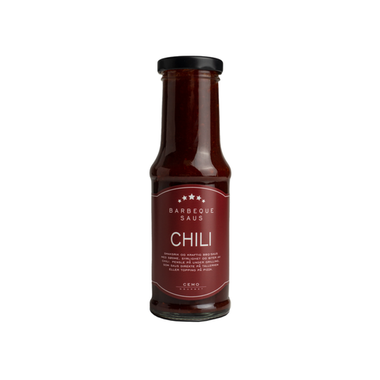 Cemo gourmet chili bbq saus i glassflaske