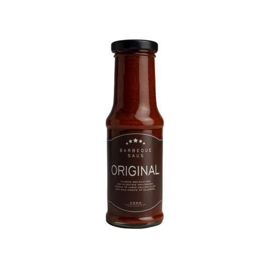 Cemo gourmet original bbq saus i glassflaske